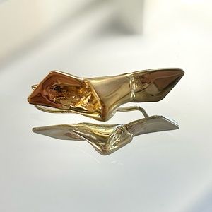 JENNIFER FISHER | Ribbon Earring Crawler Gold Brass